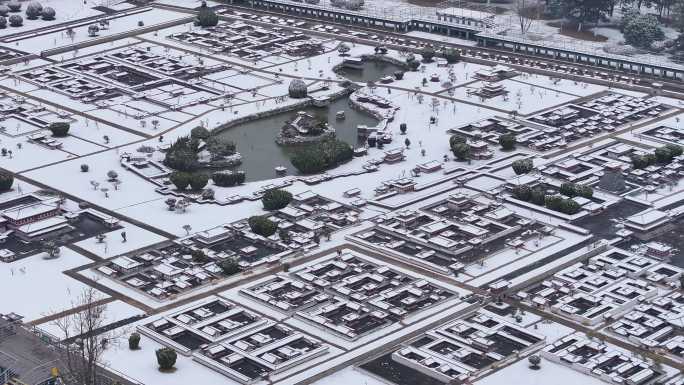 西安大明宫雪景