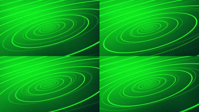 绿色雷达光波背景 光环冲击波 圆 扩散