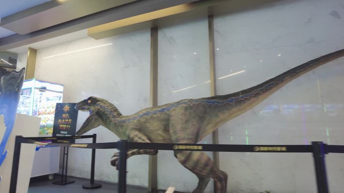 电影院的恐龙模型