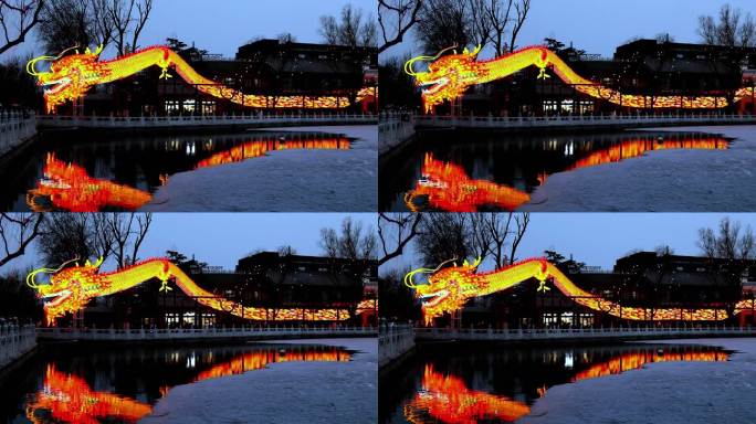 北京龙年正月龙灯会高清视频