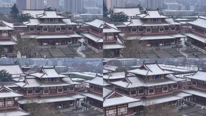 西安青龙寺雪景