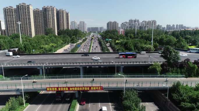 石家庄立交桥 道路 街景