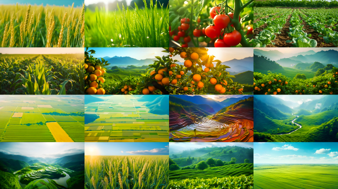 现代农业 农产品 农作物画面4K