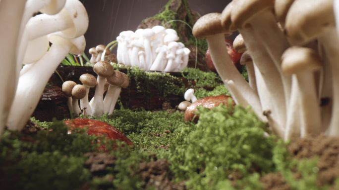 蟹味菇蘑菇微景观