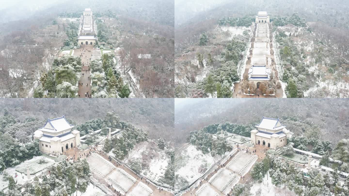 中山陵雪景冬天
