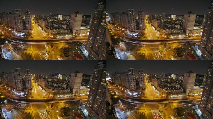 4K城市夜景车流 延时摄影
