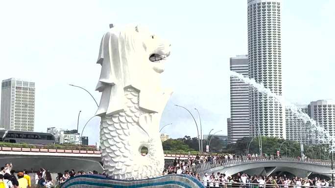 新加坡 滨海湾 金沙 鱼尾狮公园