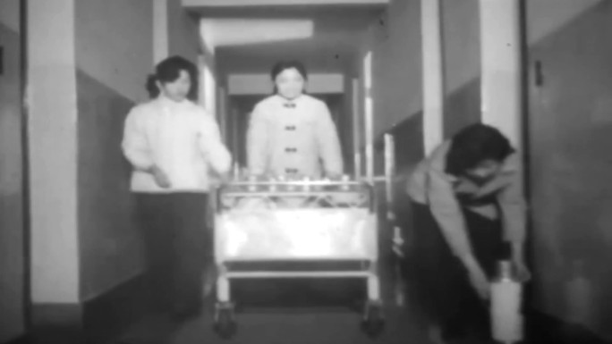 60年代国营宾馆服务员工作影像