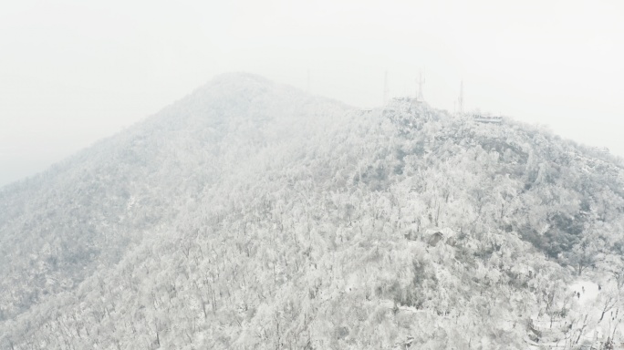 南京紫金山雪景