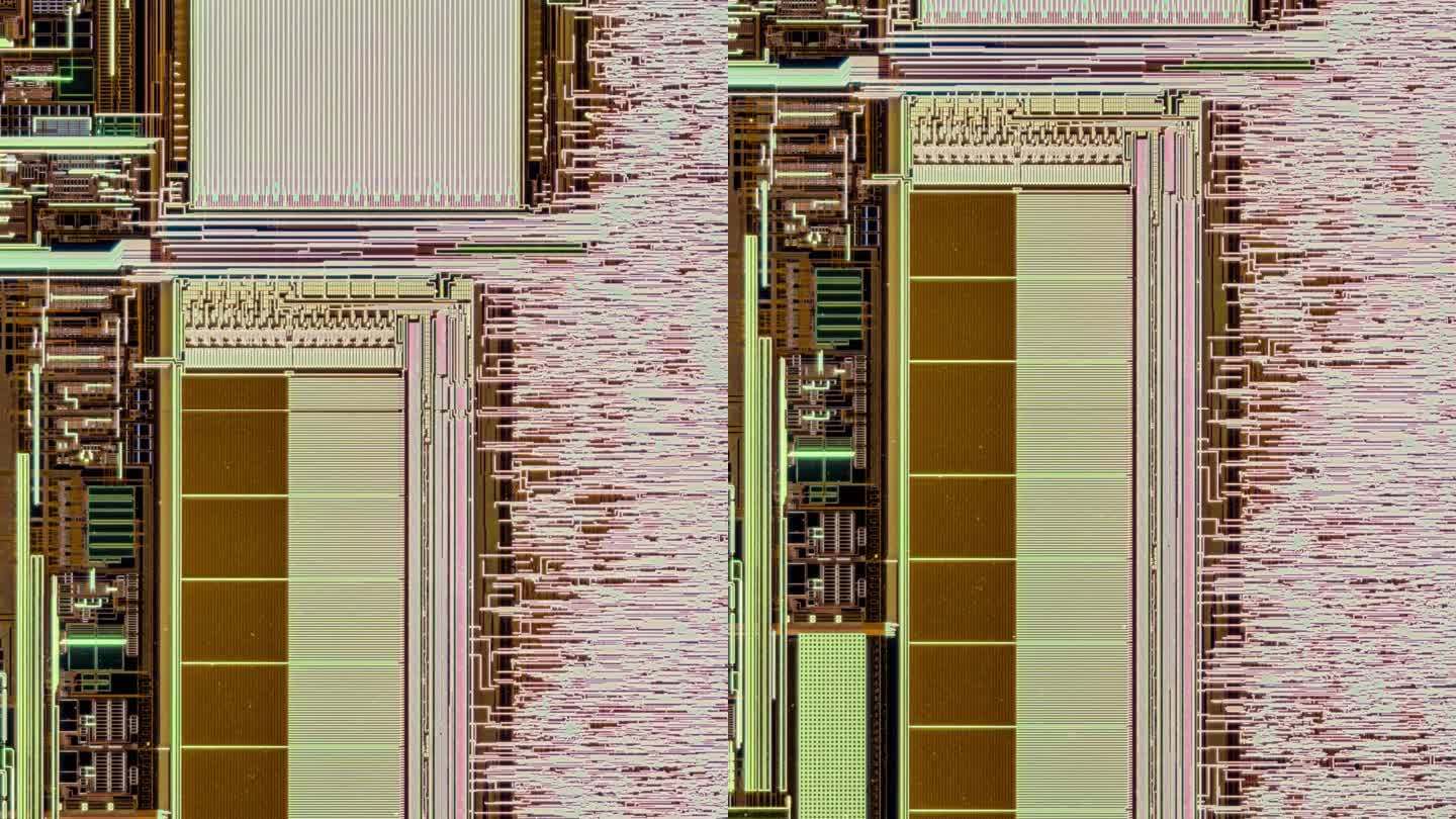 显微镜拍摄的高清芯片