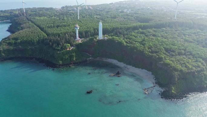 海南儋州峨蔓龙门激浪航拍视频