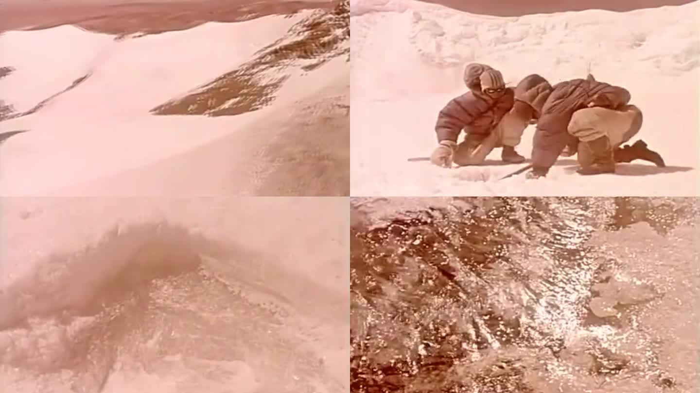 60年代中国科考队在珠峰考察影像4