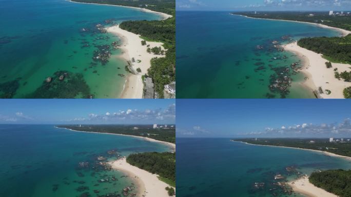 晴空下的海岸线