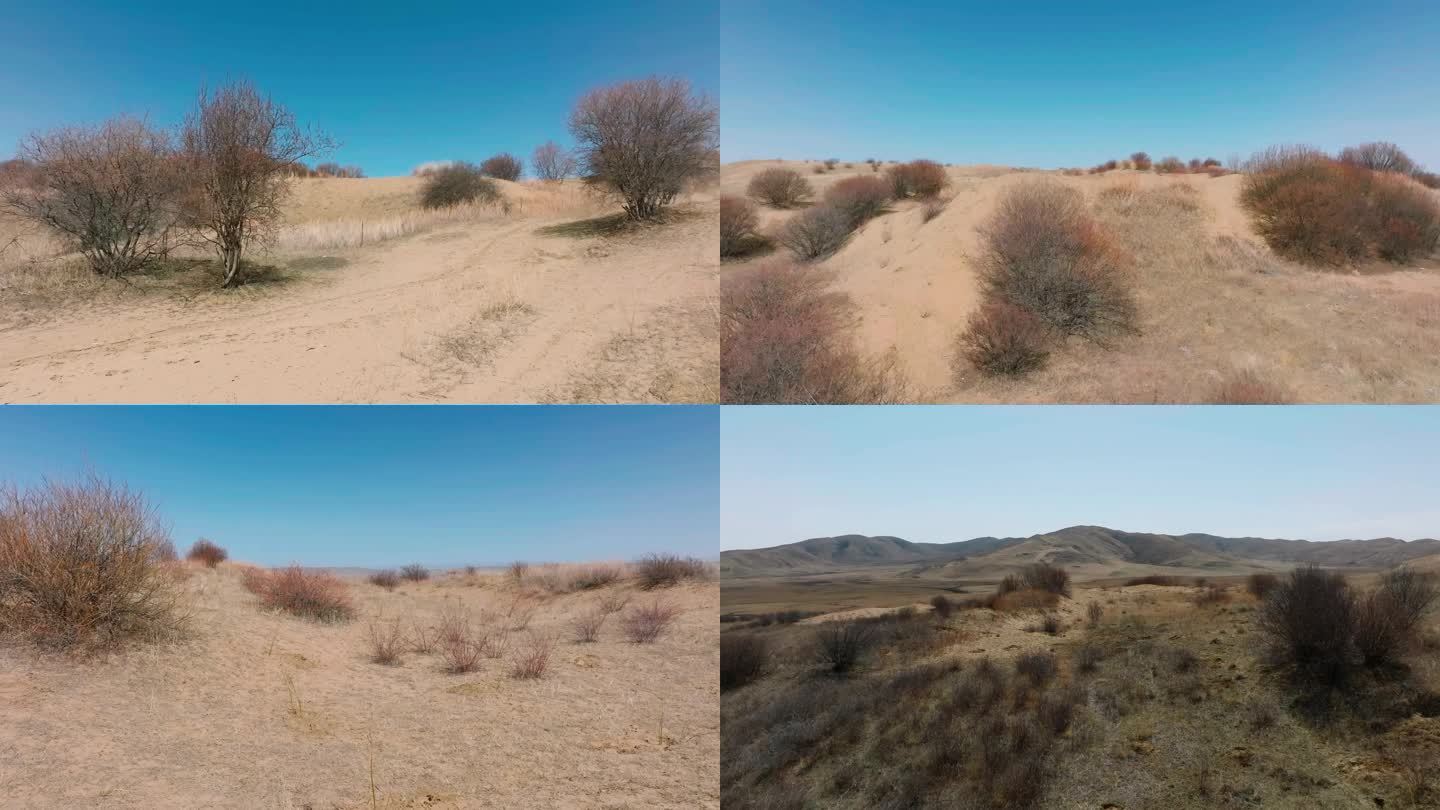 黄土 黄土高原 贫瘠 航拍 4k