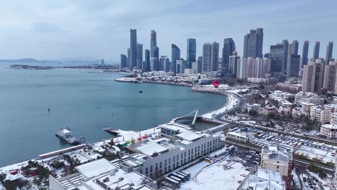 青岛史诗级雪景大景航拍经典14组