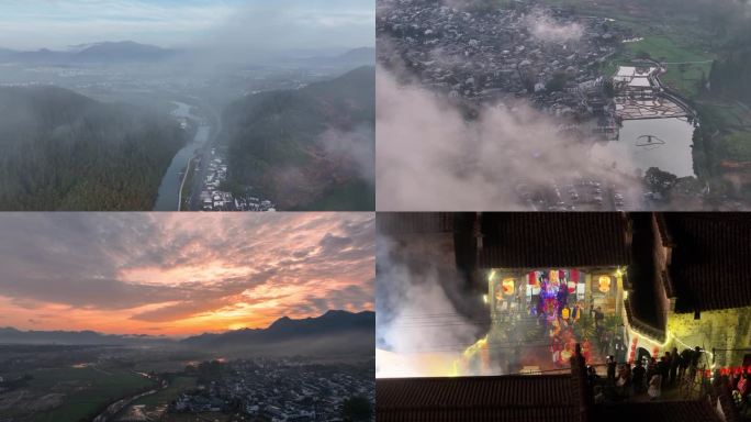 黄山黟县云海和民俗（4K）