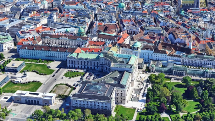 奥地利 维也纳霍夫堡宫 航拍