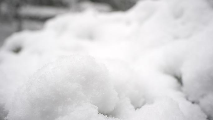 南方雪花实拍特写8k