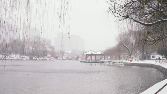 古建筑 雪景中国风 唯美雪景