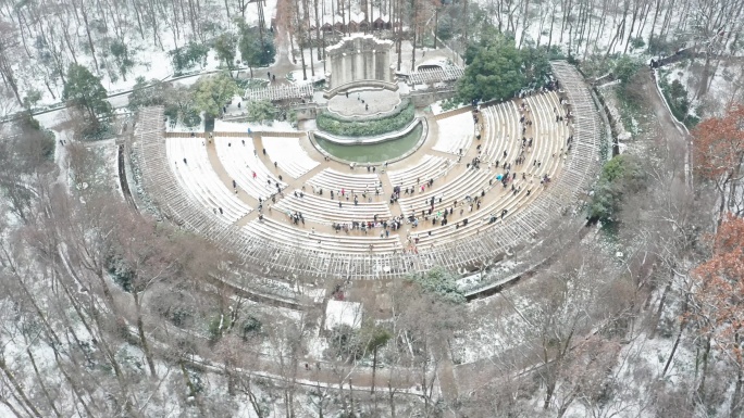 南京音乐台雪景