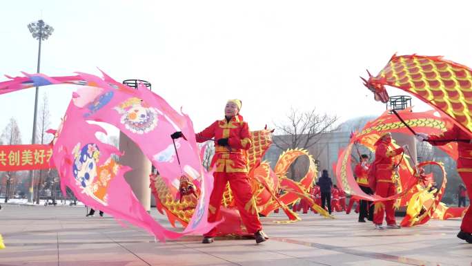 手龙 甩龙 飘龙 布龙 手舞龙 彩带