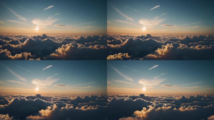 云雾云朵云层延时天空视频素材云朵阳光太阳