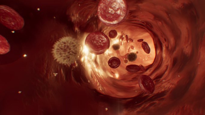 血液红细胞流动血小板血管医学