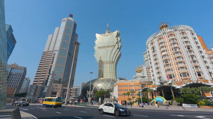 澳门新葡京酒店街道街景