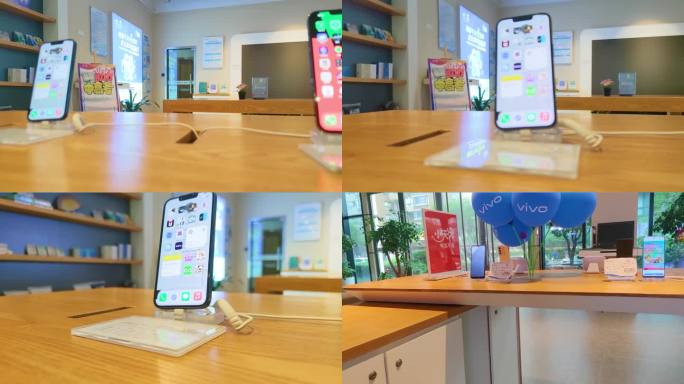 中国电信营业厅展示的苹果手机展示机40