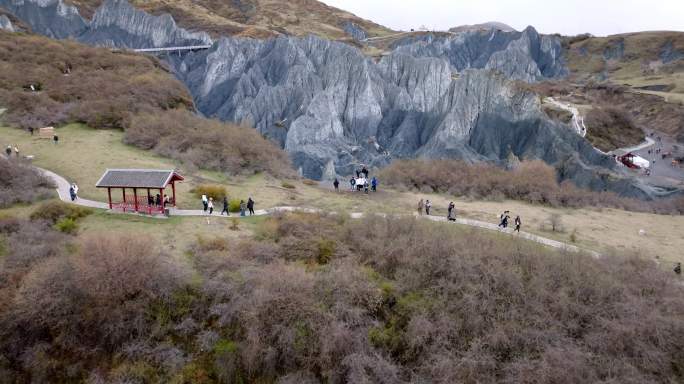 航拍川西墨石公园高清合集