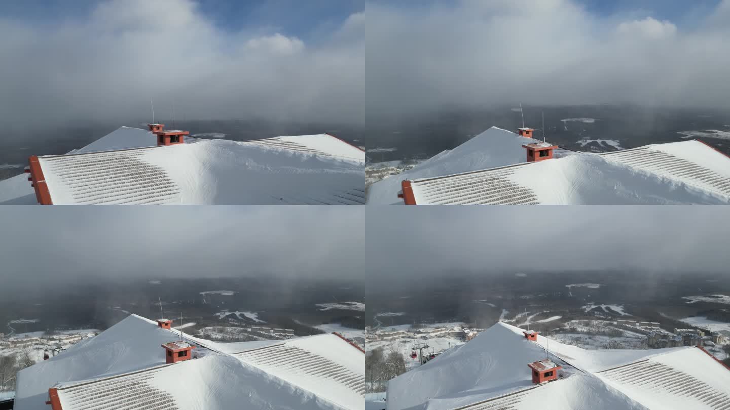 冬天长白山滑雪场