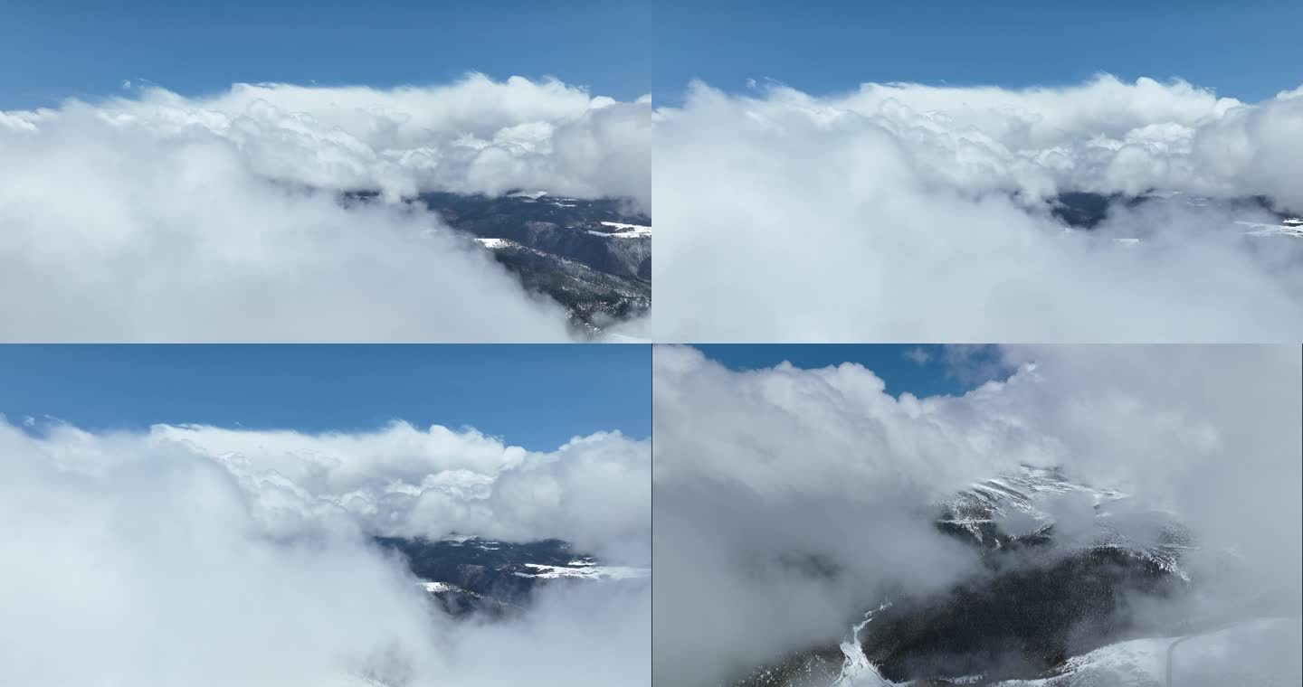 4K高清雪山云海延时摄影空镜