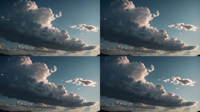 云雾云朵云层延时天空视频素材云朵阳光风云