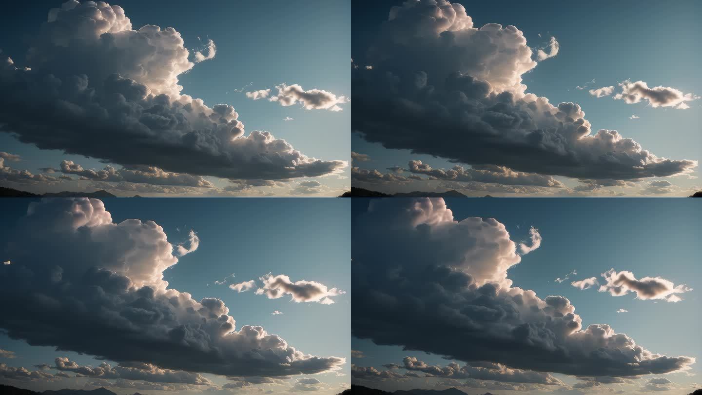 云雾云朵云层延时天空视频素材云朵阳光风云