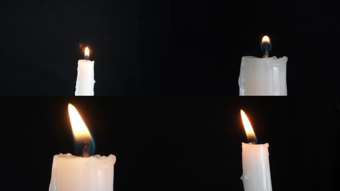 白色蜡烛烛光红色蜡烛
