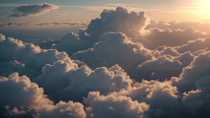 云雾云朵云层延时天空视频素材云朵阳光合集