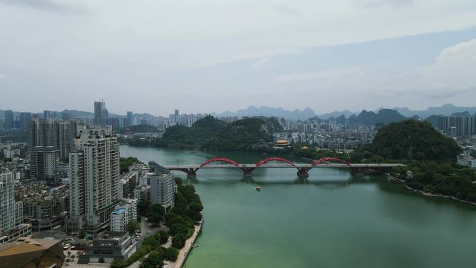 合集视频广西柳州城市风光多镜头4K航拍