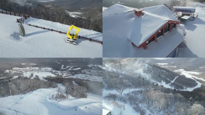 冬天长白山滑雪场