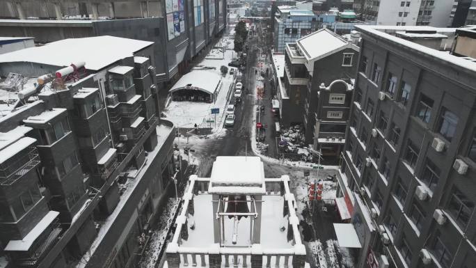 雪后钟鼓楼