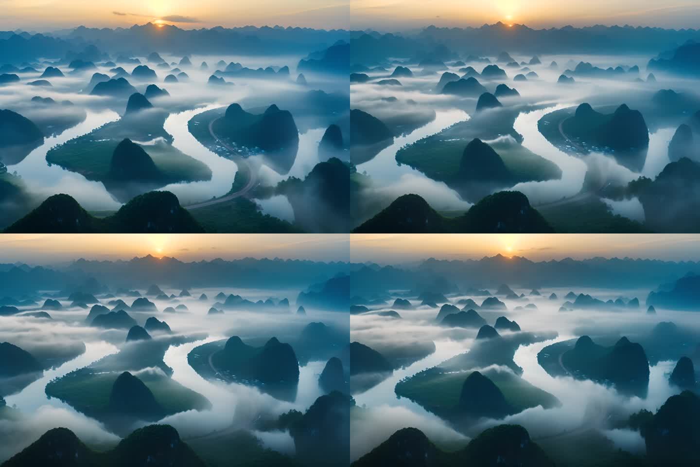 中国山水意境 美丽中国 自然风光