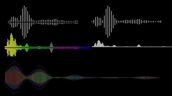 5款音频频谱4K视频（透明通道）