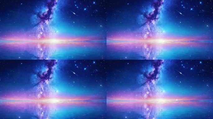 流星闪烁银河视频素材背景