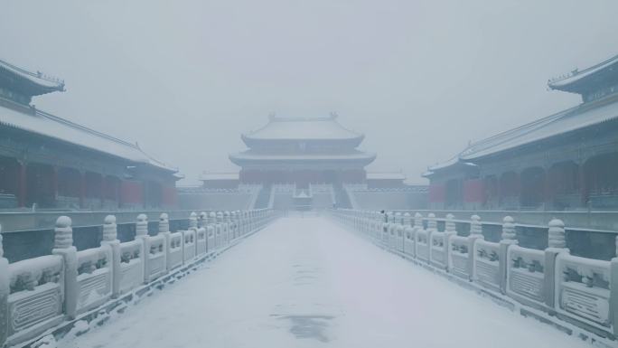 故宫下雪  紫禁城下雪