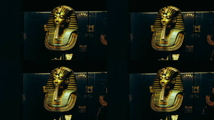 4k 埃及 图坦卡蒙黄金面具