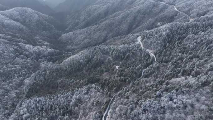 浙西天池 江南第一池 杭州 雪山 雾凇