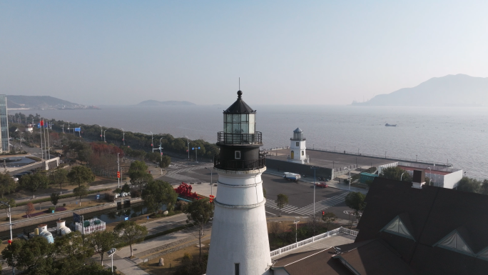 【4k实拍集】航拍岱山灯塔博物馆