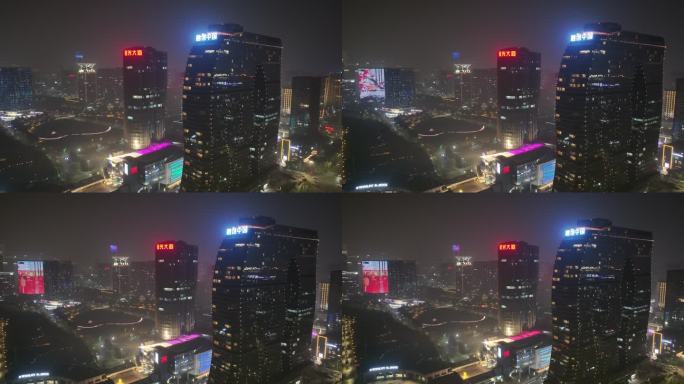杭州 滨江 杭州印 国际滨 城市夜景