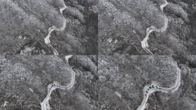 浙西天池 江南第一池 杭州 雪山 雾凇