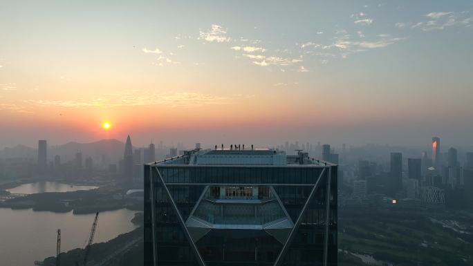 航拍深湾睿云中心