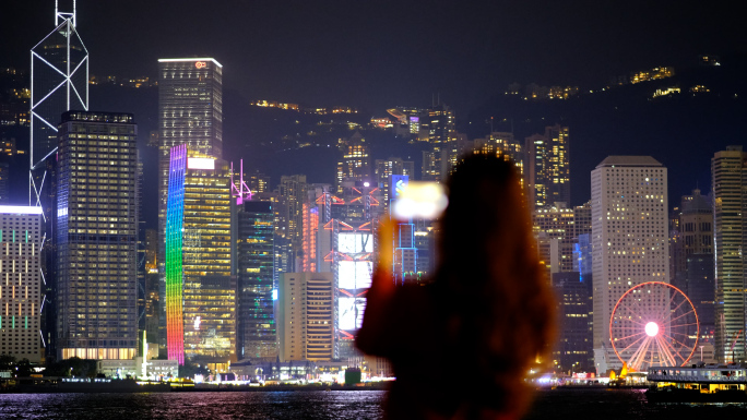 香港维多利亚港夜景